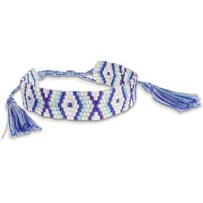 Handmade Seed Bead Friendship Wristband Wrap Bracelets for Women Charm Adjustable Evil Eye Beaded Rope Braided Boho Multicolor Bracelet Fashion Jewelry Gift
