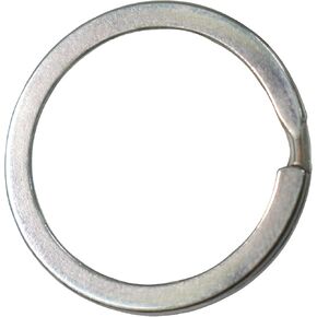 30 Pack Key Ring Keychain 1 Inch Keys Holder Fob Metal Flat Split Chains Rings for Car Dog Tag