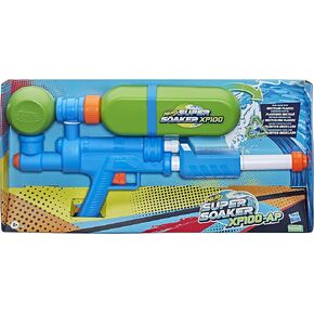 Nerf Super Soaker XP100 Water Blaster – Air-Pressurised Continuous Blast – Removable Tank – for Kids, Teens, Adults