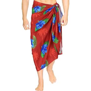 LA LEELA Men's Pareo Sarong Swim Pareo Beach Wraps
