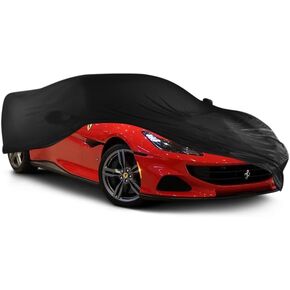 Premium Luxury Car Cover for Ferrari 430 458 488 California F12 Portofino 812 Superfast Indoor Cover Ultra Soft Elastic Fabric for High End Cars (Ferrari California - Blue Indoor)