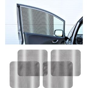 ESEWALAS 4PCS Car Sun Shade Sticker,Auto Sun Glare Stickers Car Side Window Sun Shades for Baby,Car Window Shades,Static Cling Films Stickers Sun Shade UV Rays Privacy Protector for Most Cars