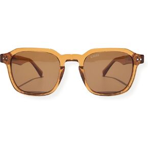 Lautner Premium UV400 Polarized Sunglasses, XL & Original Sizes, Shape Memory Acetate Frames, Scratch-Resistant Lenses (Whiskey, XL)