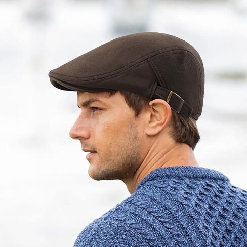 Men's Cotton Newsboy Hats Flat Ivy Gatsby Cap Irish Cabbie Ivy Driving Hunting Hat in Saudi Arabia
