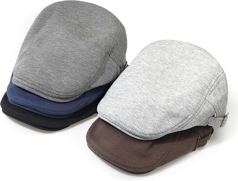 Men's Cotton Newsboy Hats Flat Ivy Gatsby Cap Irish Cabbie Ivy Driving Hunting Hat in Saudi Arabia
