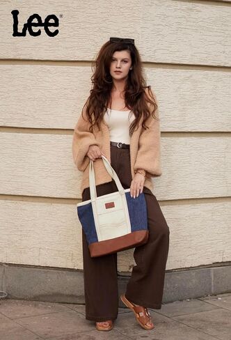Lee Denim Tote Bag for Women Jean Purses and Handbags Denim Shoulder Bag in Saudi Arabia