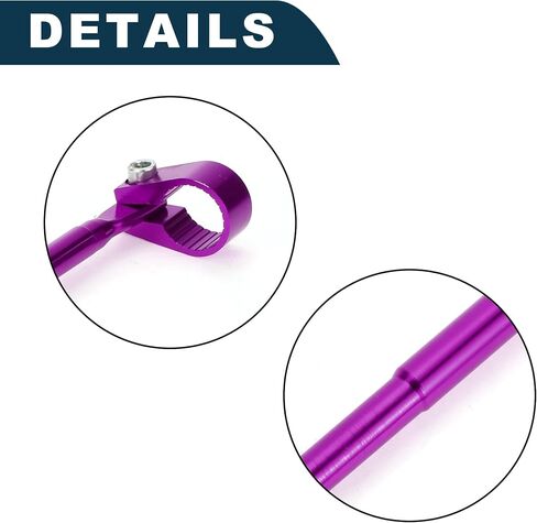 Motorcycle Motorcycle Handle Bracket Adjustable | Handlebars Motor Bike Handlebar Purple 1 Pcs in Saudi Arabia