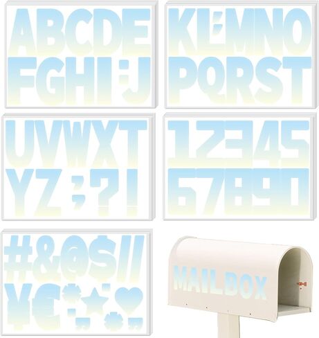 Starboling Letter Stickers,3 inch 40 Sheets Green Alphabet Sticker,Self Adhesive Vinyl Letter Stickers Mailbox Numbers,Self Adhesive Letters Stickers for Bulletin Boards Classroom Home Decor in Saudi Arabia