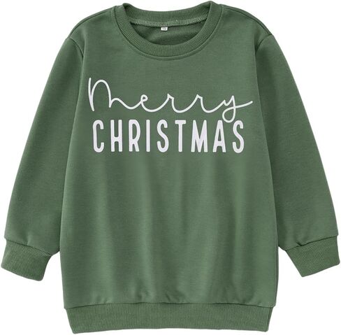 الفتيان الفتيات عيد ميلاد سعيد البلوز الاطفال زي عيد الميلاد القمم عطلة Crewneck البلوز قميص عيد الميلاد الملابس 6-12Y in Saudi Arabia