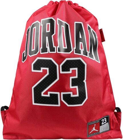 Jordan JERSEY GYM SACK، أحمر، مقاس واحد مقاس O-S (ارتفاع 18 بوصة × طول 14 بوصة) اللون أحمر وأسود وأبيض in Saudi Arabia