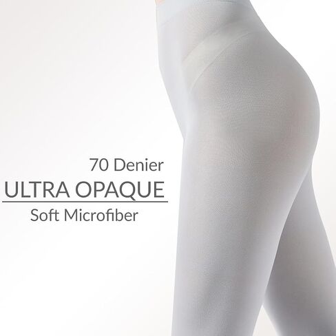 G&Y Opaque Tights for Women - 70D Control Top Pantyhose Running Yoga Leggings Athletic Pants in Kuwait