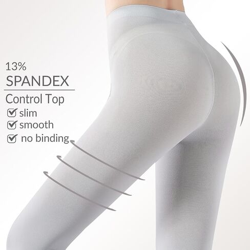 G&Y Opaque Tights for Women - 70D Control Top Pantyhose Running Yoga Leggings Athletic Pants in Kuwait