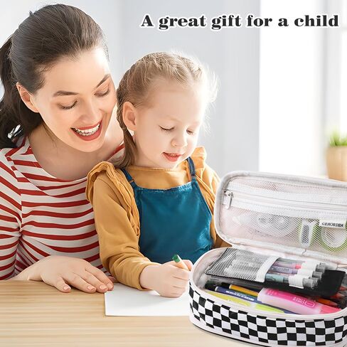 Big Capacity Pencil Case Portable Stationery Pen Bag With Zipper Capacity Pencil Pouch Organizer for Office College School(Orange) in Saudi Arabia