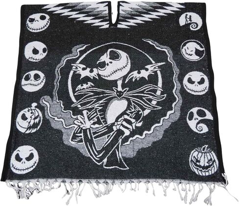 Leos Imports بطانية المعطف المكسيكي Cobija Halloween Nightmare Design مقاس واحد للجنسين بانشو in Kuwait