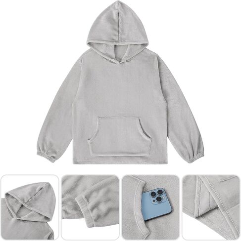 ESTAMICO Women Long Sleeve Loose Fit Warm Flannel Pajama Tops XS-XXL in Kuwait