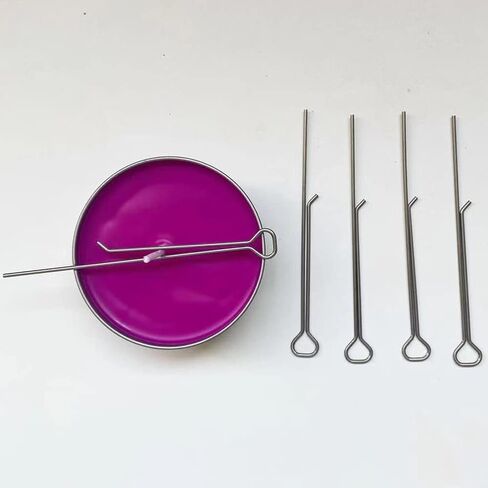 10 قطع من حوامل فتيل الشموع المصنوعة من الفولاذ المقاوم للصدأ، حامل فتيل شموع ثابت، أداة توسيط الفتيل، إكسسوارات مستلزمات صناعة الشموع بنفسك، فضي in Kuwait