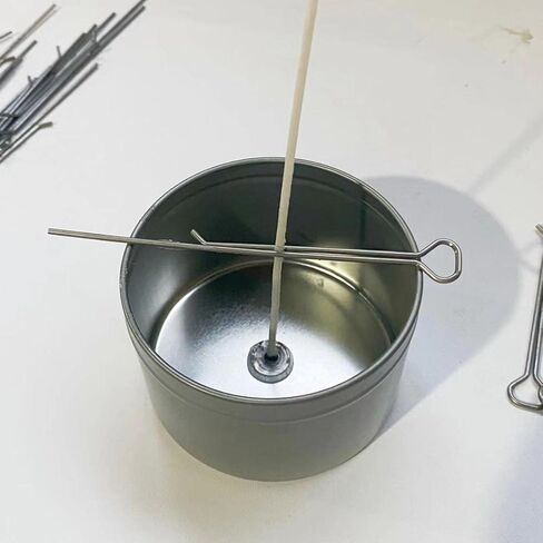 10 قطع من حوامل فتيل الشموع المصنوعة من الفولاذ المقاوم للصدأ، حامل فتيل شموع ثابت، أداة توسيط الفتيل، إكسسوارات مستلزمات صناعة الشموع بنفسك، فضي in Kuwait