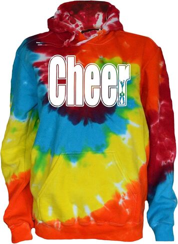 Cheerleading Tie Dye Sweatshirt - Cheer Logo in Kuwait