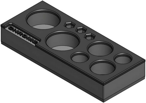 MagAttach Chrome Adapter and Short Extensions Magnetic Interconnecting Organizer Tray (Green/Black) in Saudi Arabia