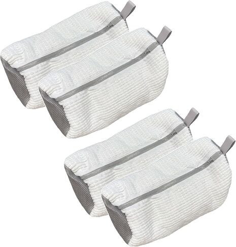 Shoe Washing Machine Bag Shoes Laundry Bag Shoe Washing Bag for Washing Machine Laundry Shoe Bag For Washer And Dryer Reusable Shoe Washing Bag for All Shoe Types And Sizes (YELLOW 2PCS) in Kuwait
