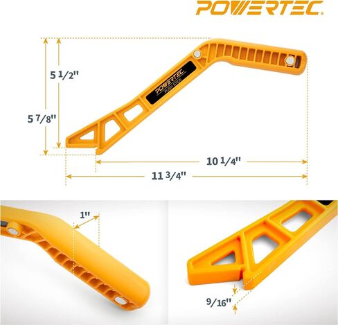 POWERTEC 71552 4-Piece Universal Featherboard Woodworking Safety Kit w/Magnetic Push Stick and Deluxe Push Blocks for Table Saws, Router Tables, Jointers in Saudi Arabia