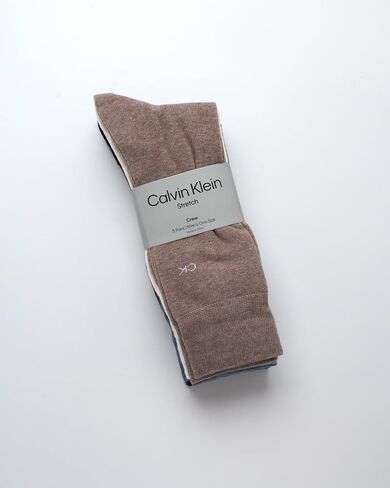 Calvin Klein Men's Dress Socks - 5 Pack Plain and Printed Crew Calf Compression Socks (7-12) in Saudi Arabia