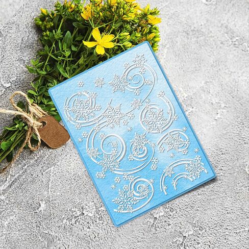 Hying Christmas Reindeer Plastic Embossing Folders for Card Making, 3D Textured Forest Embossing Folder DIY Craft Template Xmas Trees Folders for Scrapbooking Photo Album Supplies in Saudi Arabia