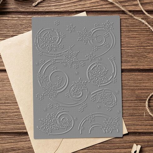 Hying Christmas Reindeer Plastic Embossing Folders for Card Making, 3D Textured Forest Embossing Folder DIY Craft Template Xmas Trees Folders for Scrapbooking Photo Album Supplies in Saudi Arabia