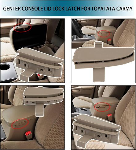 Center Console Latch for Toyota,Center Console Lid Latch Lock for Toyota Camry XV40 2007-2011 RAV4 XA20 2001-2005,Center Console Latch for 4Runner N210 2002-2009,for Lexus ES300 ES330 LX470,5890833030 in Saudi Arabia