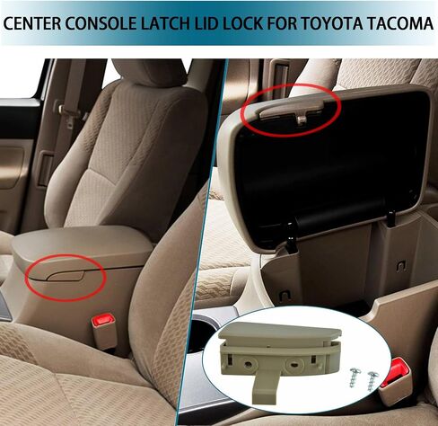 Center Console Latch for Toyota,Center Console Lid Latch Lock for Toyota Camry XV40 2007-2011 RAV4 XA20 2001-2005,Center Console Latch for 4Runner N210 2002-2009,for Lexus ES300 ES330 LX470,5890833030 in Saudi Arabia