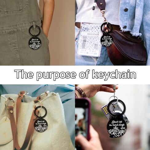 هدايا تشجيعية تحفيزية إيجابية للنساء والرجال، هدايا عيد الميلاد لعيد الميلاد للأخ الشقيق، هدايا دعم لابنته، لا تدع الأيام الصعبة تفوز بسلسلة مفاتيح للأم والأب in Kuwait