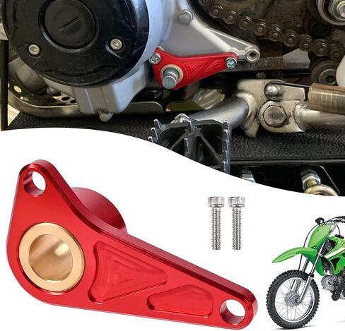 Canitu Shift Shaft Brace,Anodize CNC Billet Aluminum Shifter Support Holder Sprocket Cover Carrier with 2 Bolts Support Bracket for Kawasaki KLX110/L 2005-2023 (Green) in Saudi Arabia