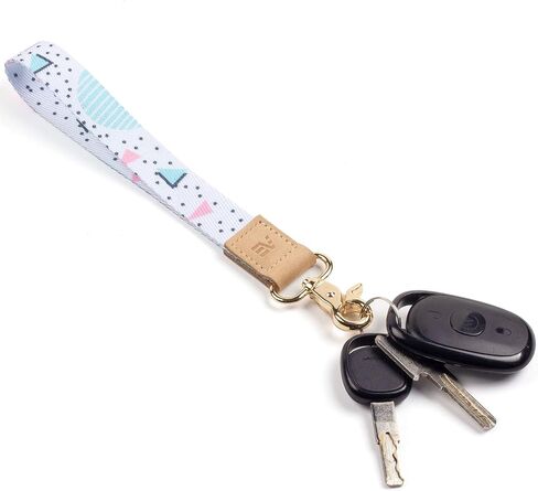 EcoVision Pack of 2 Keychain Lanyards for Keys, Wristlet Key Chains for Women, Key Holder Lanyards with 4 Keyrings. in Saudi Arabia