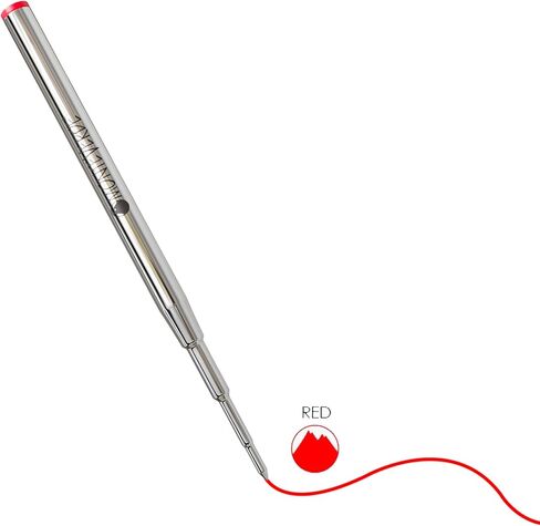 Monteverde USA Ballpoint Refill to Fit Montblanc Ballpoint Pens - Medium Point, Soft Roll, Black (2 Pack) (M132BK) in Kuwait