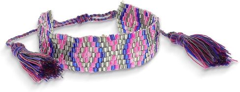 Handmade Seed Bead Friendship Wristband Wrap Bracelets for Women Charm Adjustable Evil Eye Beaded Rope Braided Boho Multicolor Bracelet Fashion Jewelry Gift in Kuwait