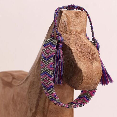 Handmade Seed Bead Friendship Wristband Wrap Bracelets for Women Charm Adjustable Evil Eye Beaded Rope Braided Boho Multicolor Bracelet Fashion Jewelry Gift in Kuwait