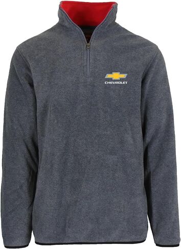 JH DESIGN GROUP Men’s Chevy Bowtie Logo Quarter Zip Fleece Sweatshirt 3 Colors in Kuwait