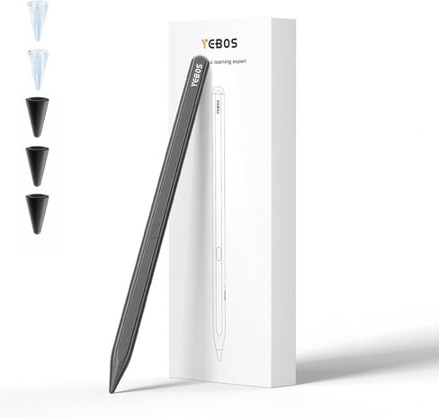 قلم ستايلس لجهاز iPad، قلم iPad لشحن 10 دقائق، عمر بطارية 20 ساعة قلم Apple iPad، قلم Apple الجيل الأول/الثاني، iPencil 9th&10، رفض راحة اليد، حساسية الإمالة، لجهاز iPad 2018-2023 (أسود) in Kuwait