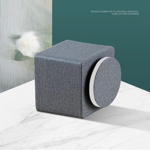 YAPISHI Remote Control Holder, 360° Swivel TV Remote Holder for Table, PU Leather Remotes Caddy, Nightstand Organizer for Media Controllers/Makeup/Office Supplies, Bedside Decorations for Living Room in Kuwait