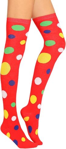 Womens Thigh High Socks Novelty Argyle Halloween Warm Leg Warmers Over-the-Knee-High-Socks in Saudi Arabia