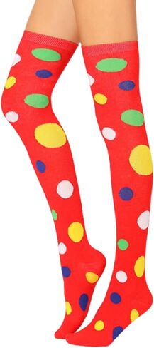 Womens Thigh High Socks Novelty Argyle Halloween Warm Leg Warmers Over-the-Knee-High-Socks in Saudi Arabia