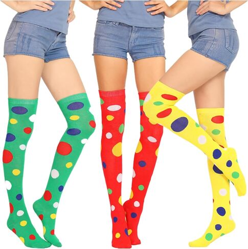 Womens Thigh High Socks Novelty Argyle Halloween Warm Leg Warmers Over-the-Knee-High-Socks in Saudi Arabia