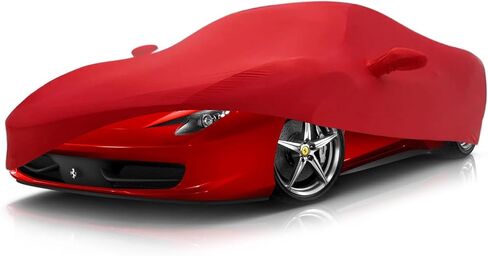 Premium Luxury Car Cover for Ferrari 430 458 488 California F12 Portofino 812 Superfast Indoor Cover Ultra Soft Elastic Fabric for High End Cars (Ferrari California - Blue Indoor) in Saudi Arabia