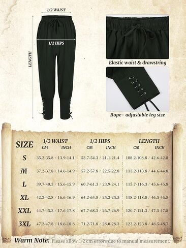 Halloween Renaissance Costume Men, Medieval Costume Men Renaissance Outfit Viking Costume Renaissance Accessories in Kuwait