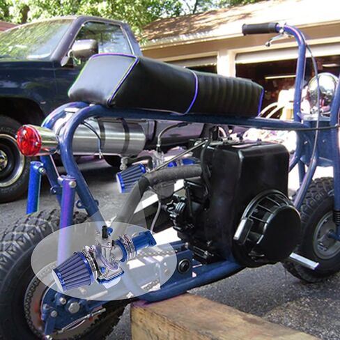 مكربن ​​PWK 24 مم 40 قطعة مكربن ​​رئيسي لمشعب السحب النفاث لمحرك Predator 212cc 196cc Coleman CT200U GX160 6.5HP MB200 KT196 Go Kart Mini Bike BT200X محرك أجزاء الأداء (أزرق) in Kuwait