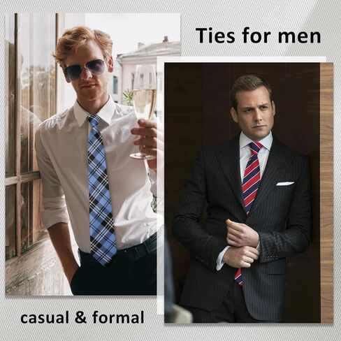 Mens Ties Pre Tied Ties for Men, Adjustable Mens Zipper Tie 4pcs Mens Neckties for Business Wedding Casual in Saudi Arabia
