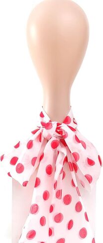 2PCS Women's Scarf Pink Dot and Retro Blue Glasses Halloween Party Props Accessories Costume in Kuwait