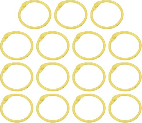 PATIKIL Loose Leaf Binder Rings 1 Inch, 15 Pack Metal Flash Card Book Binding Rings for Key Chain Index Card Scrapbooks, Bright Blue in Saudi Arabia