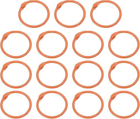 PATIKIL Loose Leaf Binder Rings 1 Inch, 15 Pack Metal Flash Card Book Binding Rings for Key Chain Index Card Scrapbooks, Bright Blue in Saudi Arabia