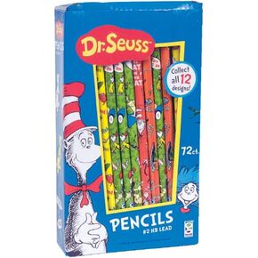 Raymond Geddes Dr Seuss Number 2 Pencils For Kids 72 Count (Pack of 1)